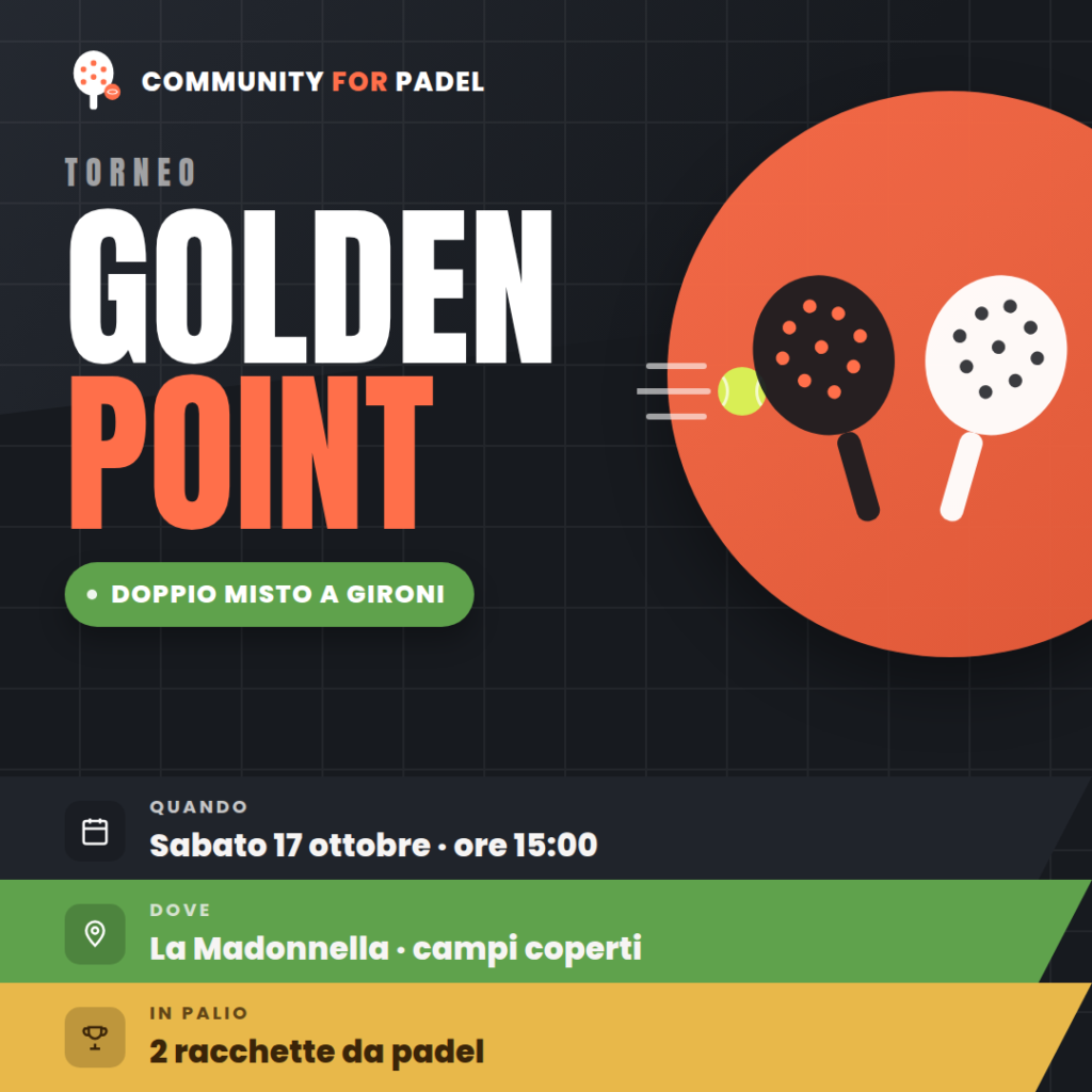 CFP Golden Point – sabato 17 ottobre, La Madonnella